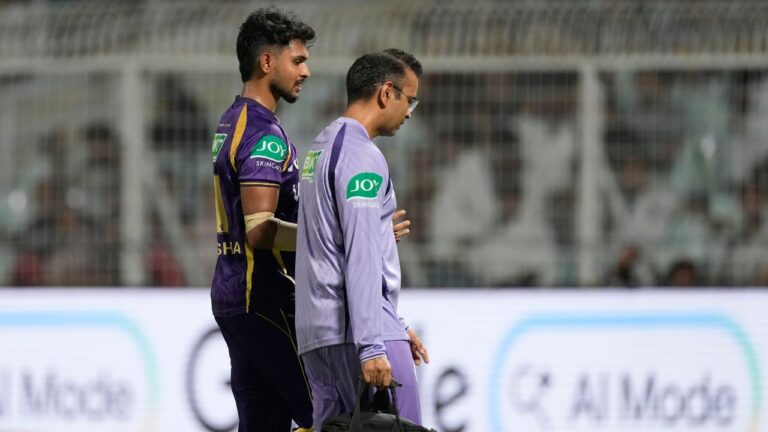 KKR Star Matheesha Pathirana Injured During IPL 2026 Debut
