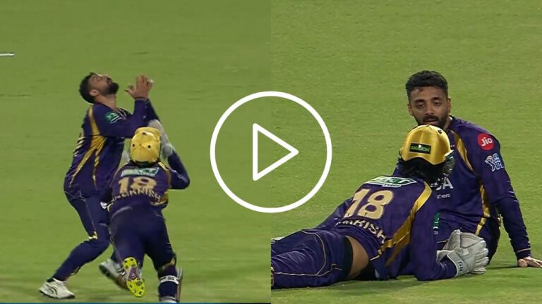 Varun Chakravarthy Schools Angkrish Raghuvanshi After Costly IPL Collision
