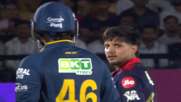 Rasikh Salam-Rahul Tewatia In Death Stare Competition, RCB Players Gather – IPL 2026: Rasikh Salam and Rahul Tewatia Clash as RCB Dominate GT