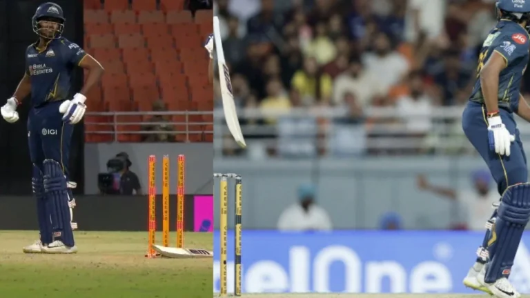 Sai Sudharsan falls in bizarre hit-wicket fashion again; Shubman Gill left stunn – Sai Sudharsan’s Bizarre Hit-Wicket Dismissal: A Rare IPL Phenomenon